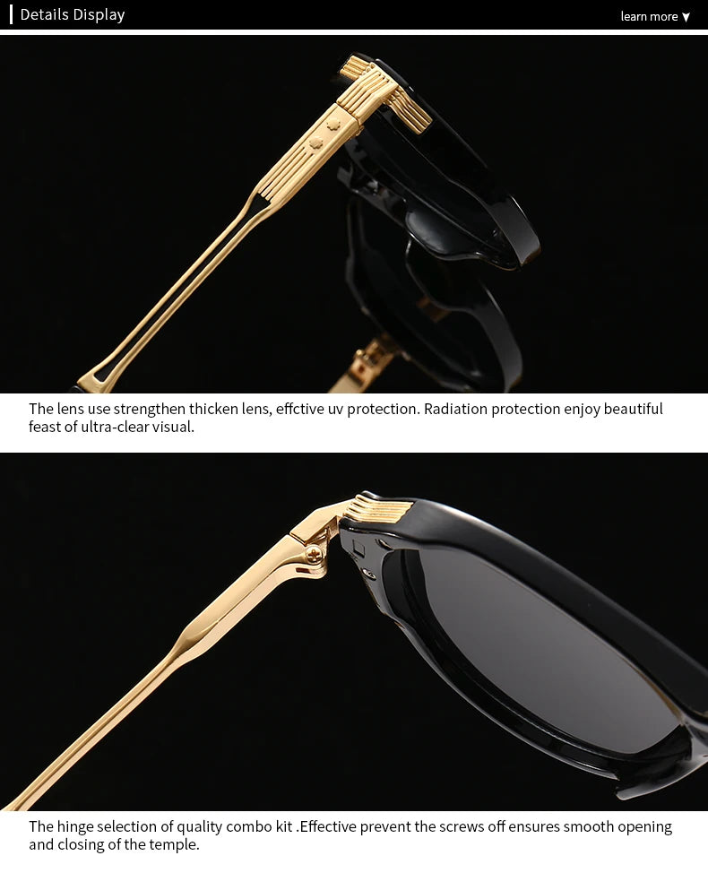 Aviator Double-Brorgon Square Frame Sunglasses