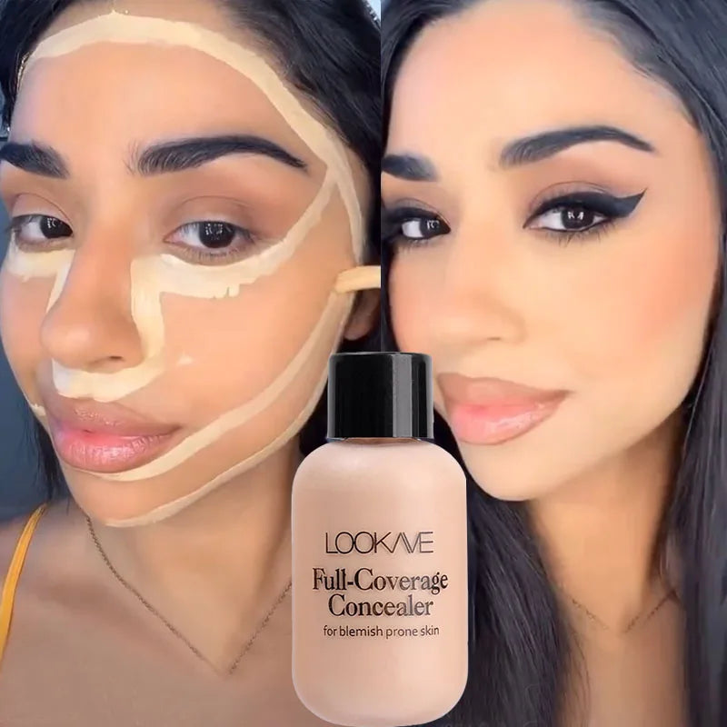 Waterproof  Full Cover Liquid Concealer Cream