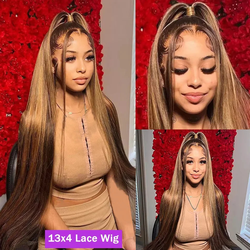 13x6 HD Lace Frontal Wig|13x4 Honey Blonde