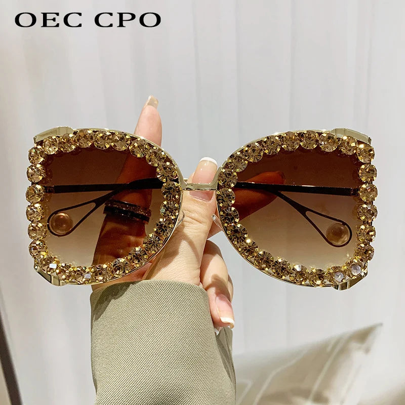 Luxury Diamonds UV400 Eyewear | European And American Style Sun Glasses
