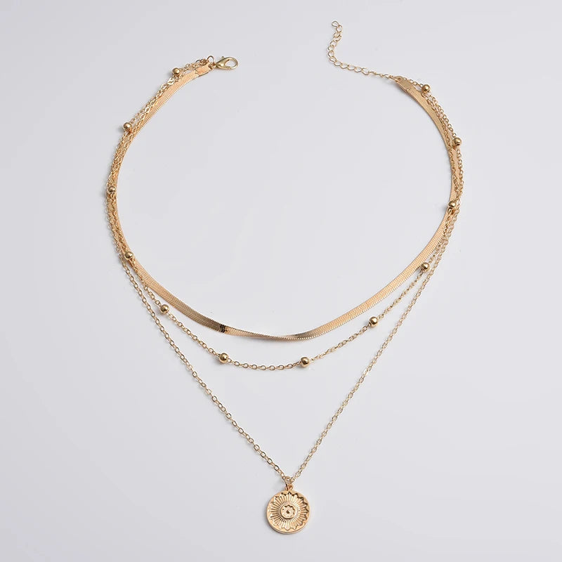 925 Sterling Silver Three-Layer