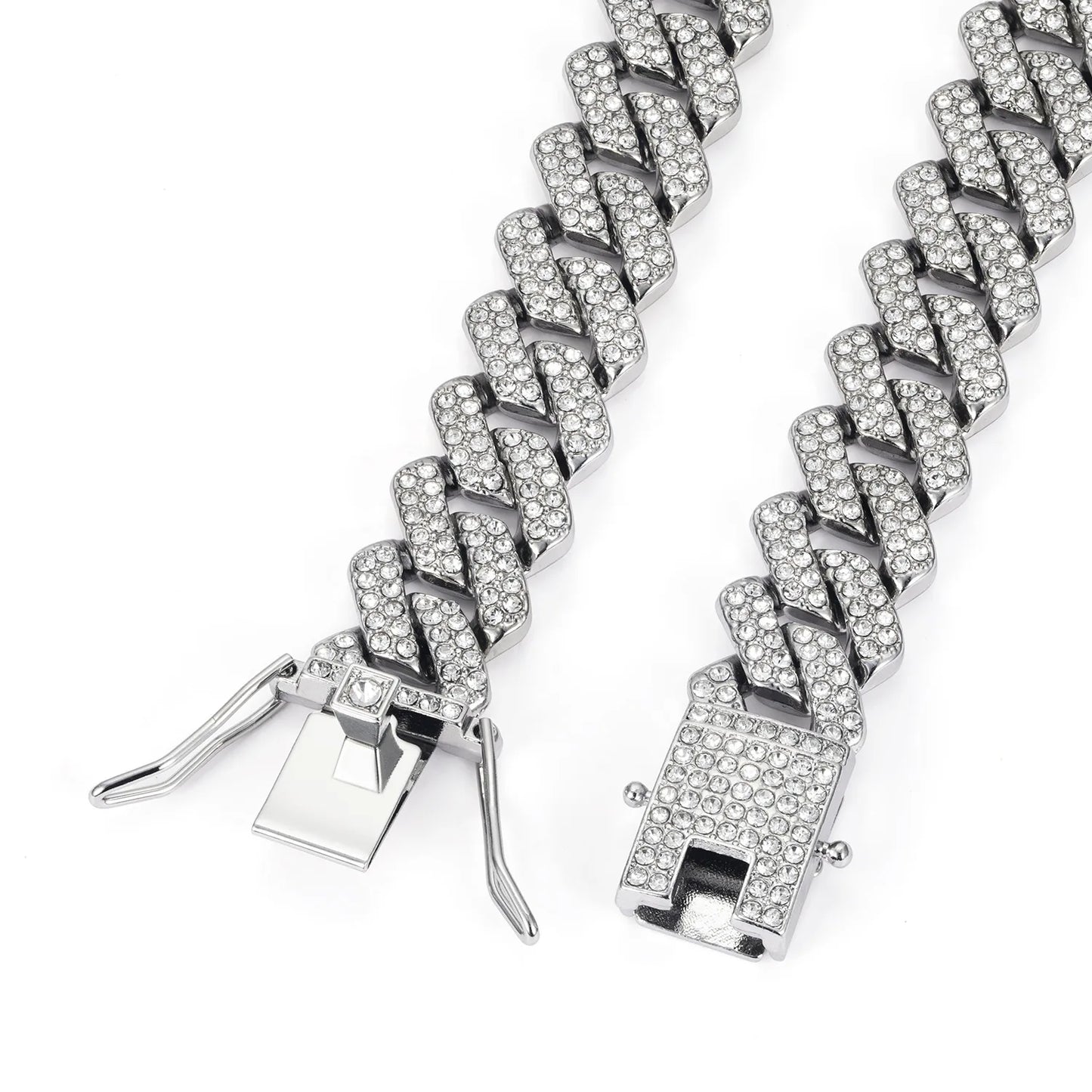 Hip Hop Shiny Cuban Link | Rhinestone Iced Out