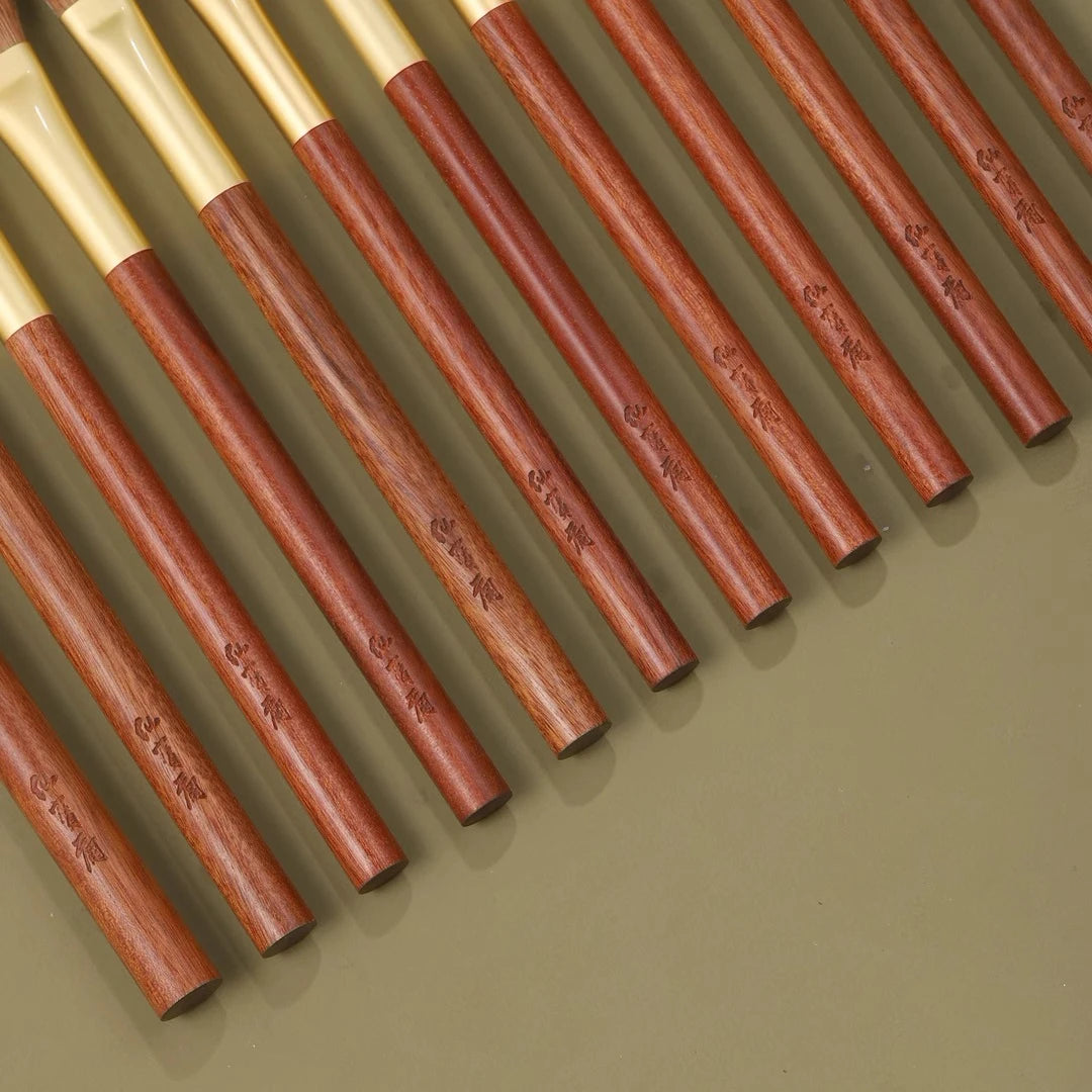 Professional Handmade Eye Shadow Brush African Rosewood