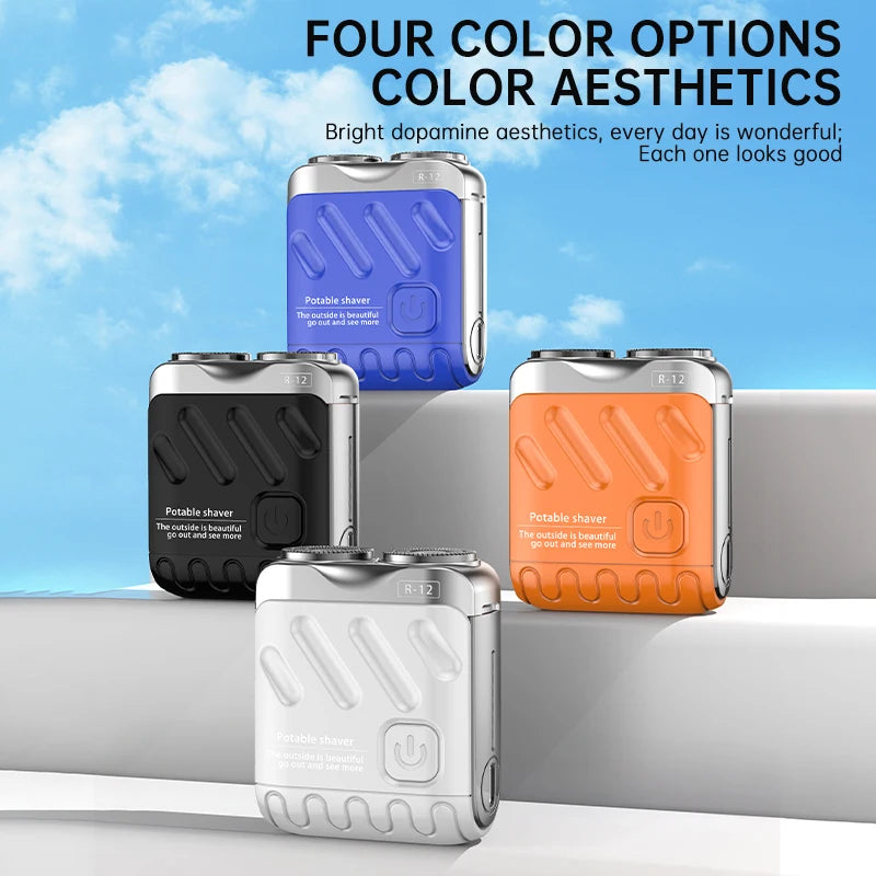 Mini Electric Shaver Dual Head Waterproof Razor