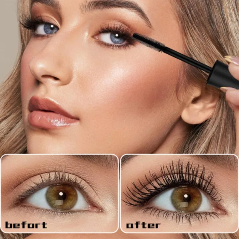 Fiber Mascara Thick Curly, Waterproof and Sweat-proof, Long-lasting