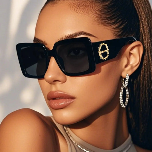 2pcs Brand Square Eyewear UV400