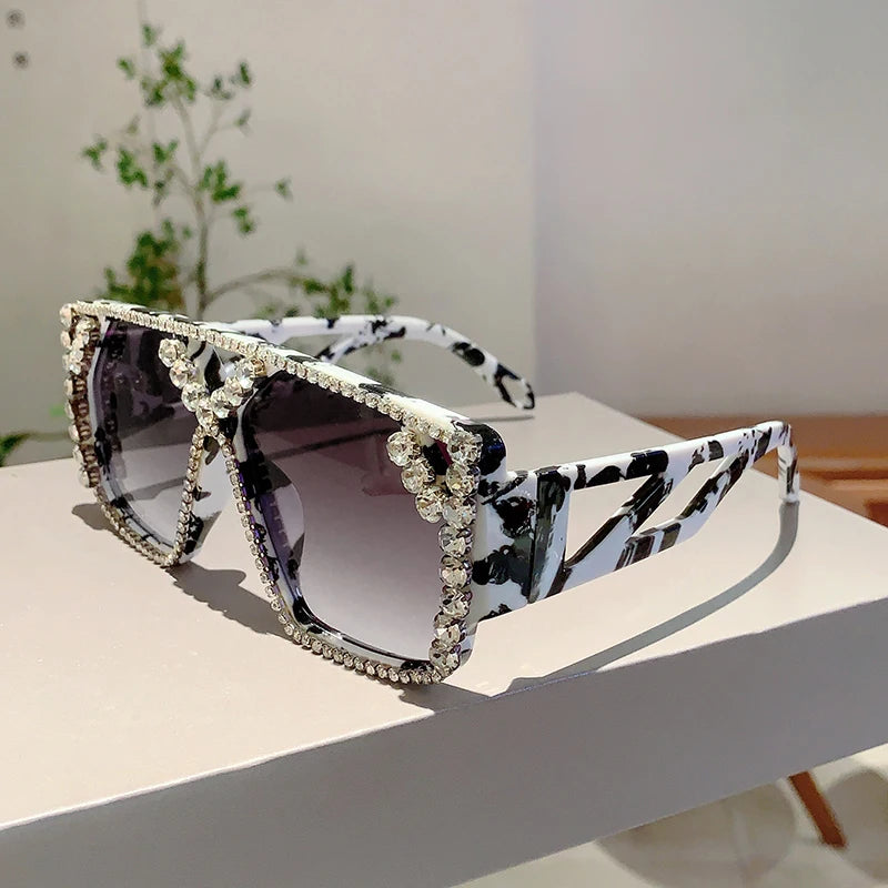 Rhinestone Trendy Decoration Sun Shades