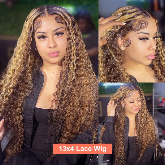 Blonde Lace Front 13X6 HD| Deep Wave Curly
