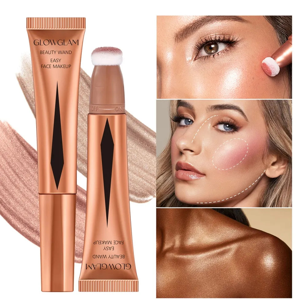 Cream Bronzer | Contour| Blusher | Highlighter | Blush Applicator
