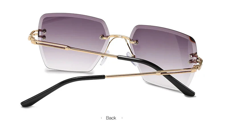 Oversized Rimless Luxury - UV400
