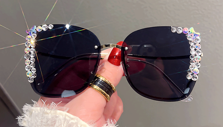 Diamond slim face high-grade sunglasses