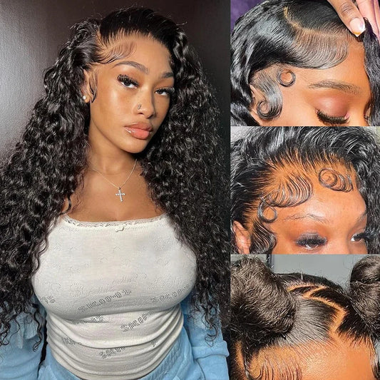 Water Wave 13x6 Lace Front Wigs Human Hair
