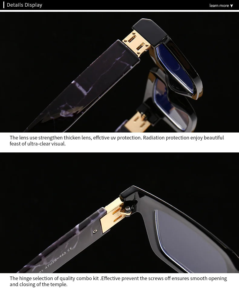Square Candy Color Clear Gradient Eyewear