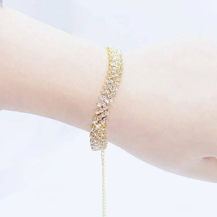 Shiny Irregular Crystal Anklet
