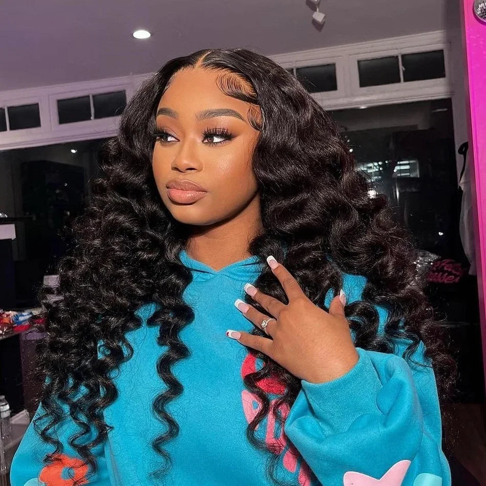 13x6 Loose Lace Front Human Hair Wigs | 250% Transparent 30, 40 Inch