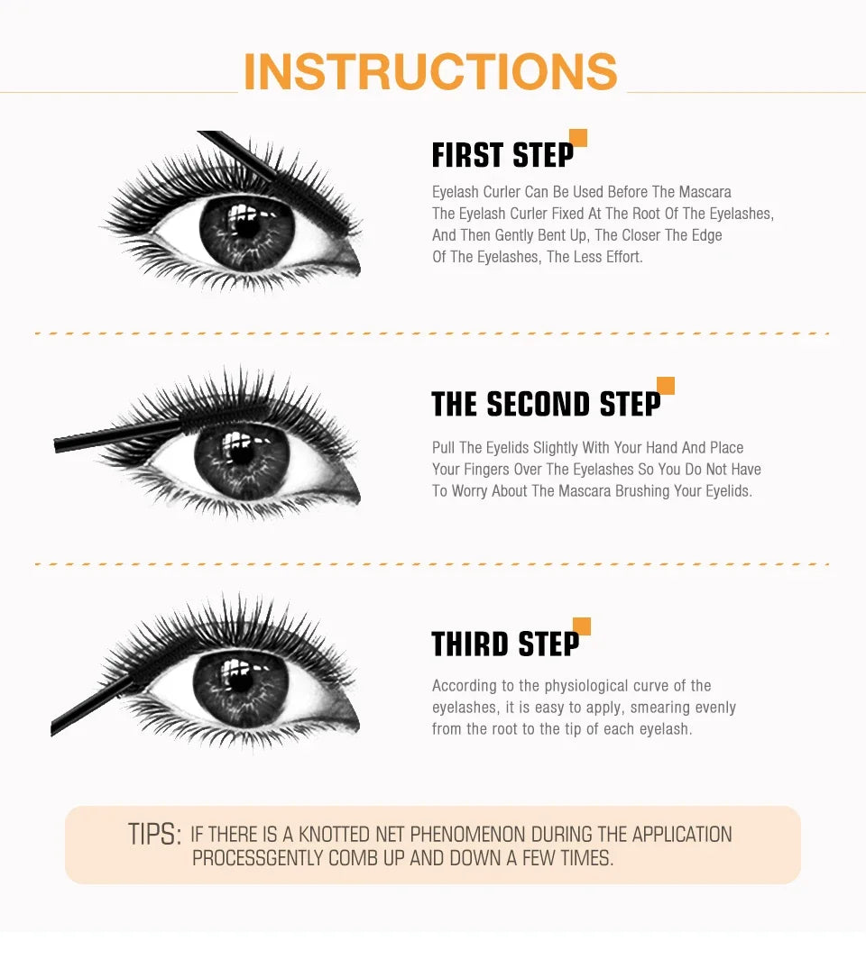3D Lengthening Long-wearing Gold Color Mascara