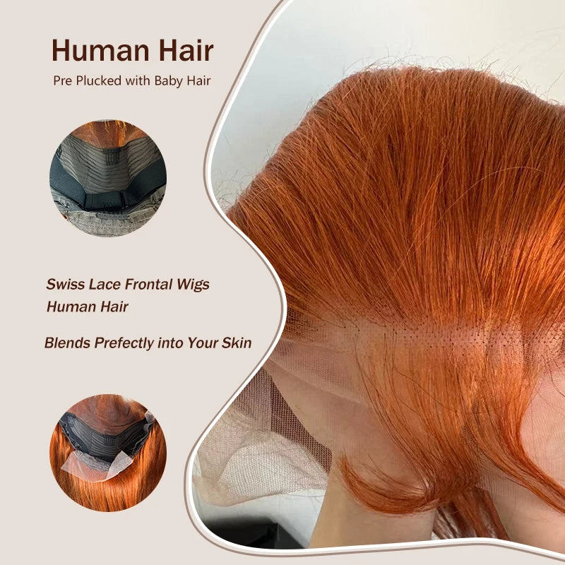 Ginger Orange 13x6 Lace Front