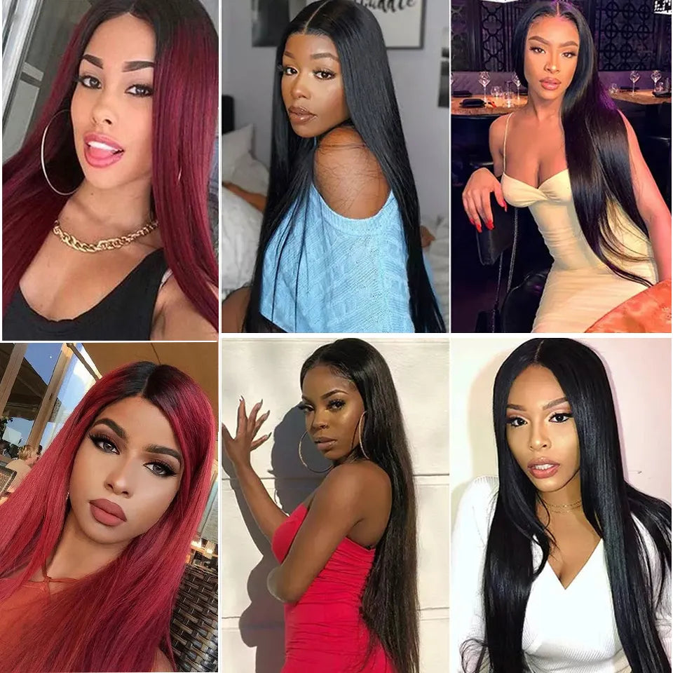 Brazilian Hair Weave 3/4 Bundles With Closure