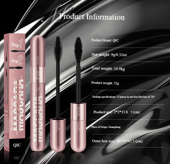 New rose gold double-effect mascara