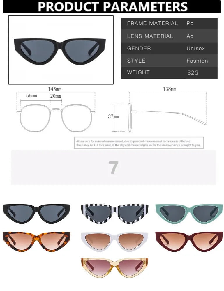 Luxury Vintage Cat Eye Sunglasses