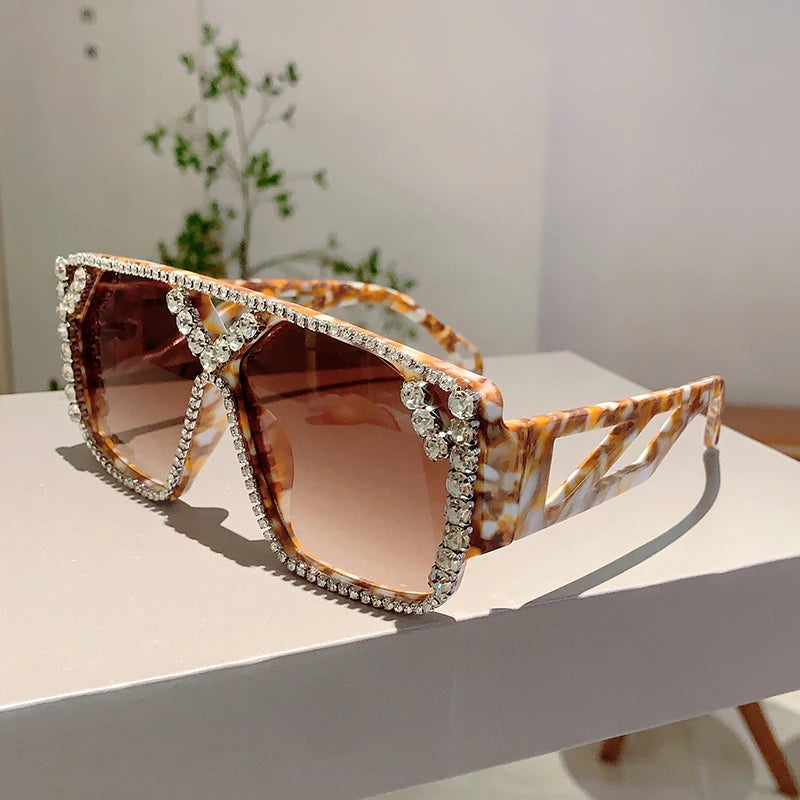 Rhinestone Trendy Decoration Sun Shades