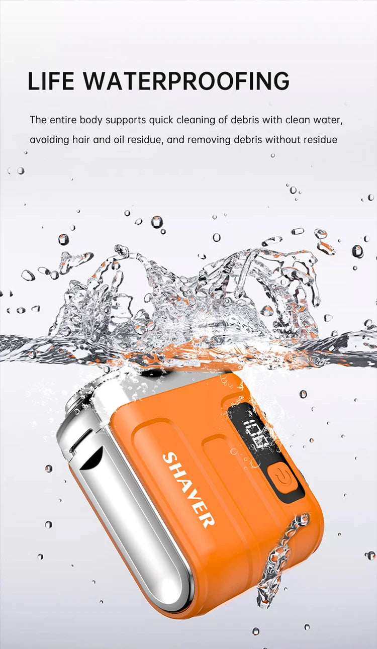 Digital Display Dual Blade Rechargeable Shaver