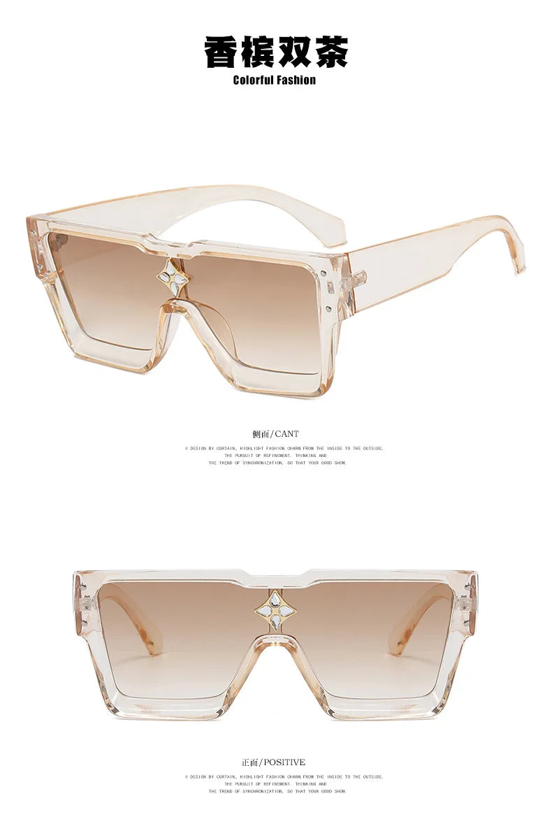 Square Luxury One-Piece Shades