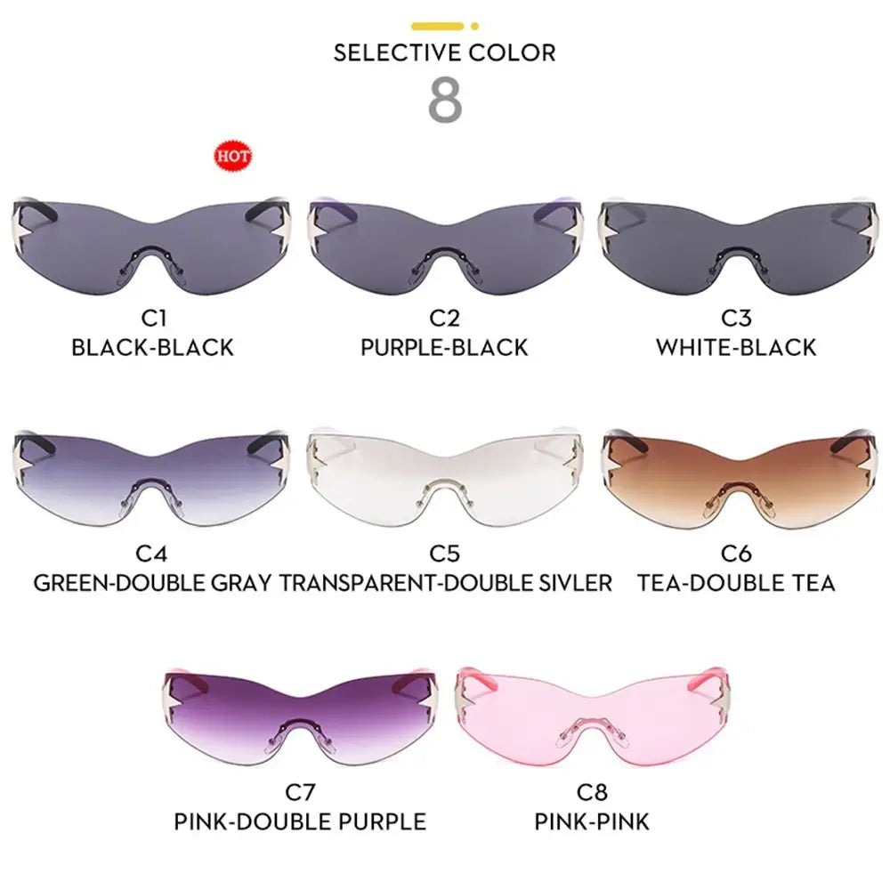 Rimless Punk Luxury Five Star Eyewear