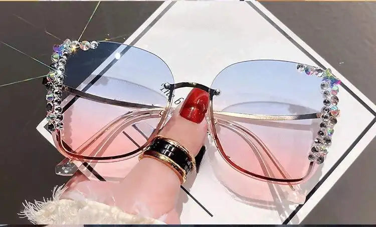 Diamond slim face high-grade sunglasses