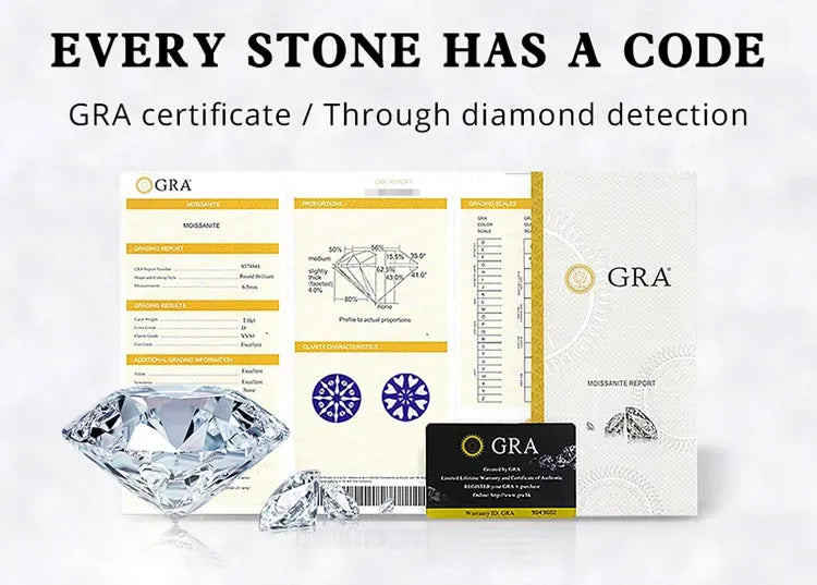 TEN CARATS 0.5-2CT Moissanite S925 sterling silver