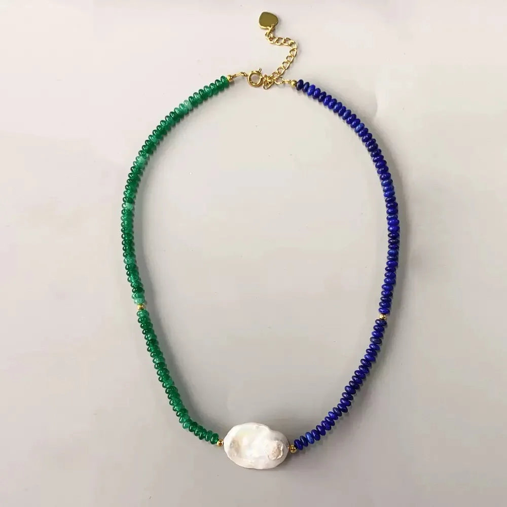 Natural Baroque Pearl Pendant Necklace