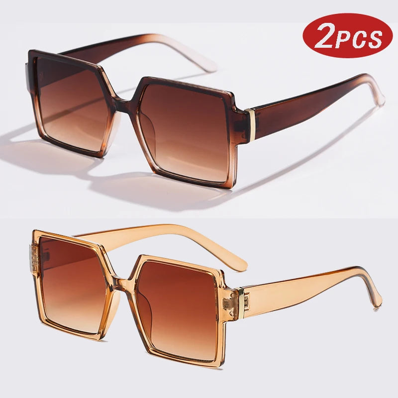 Vintage Fashion Gradient Eyeglasses
