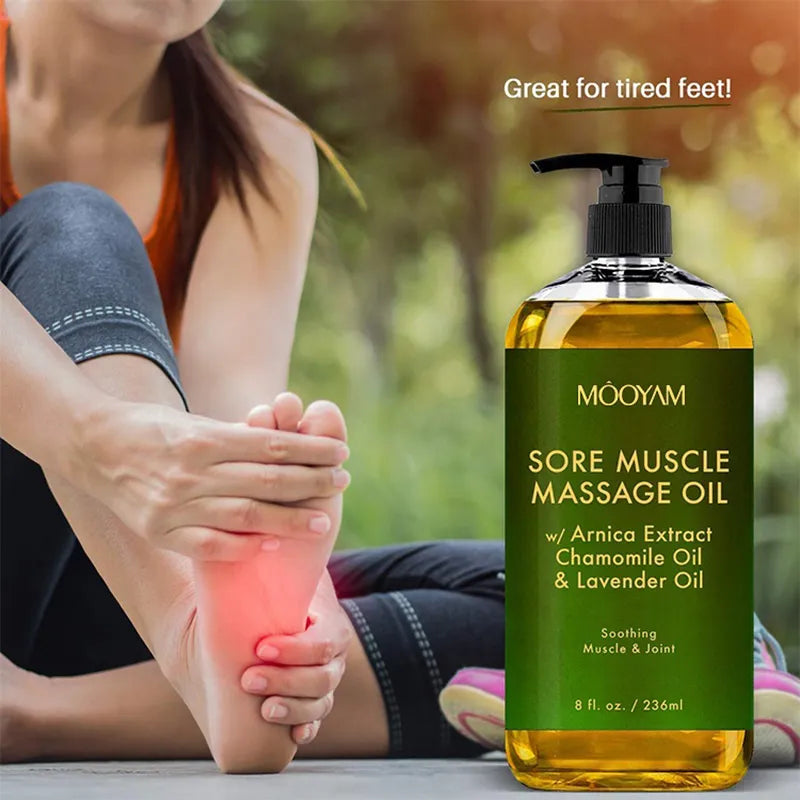 100% Pure Natural Organic Massage Body Oil