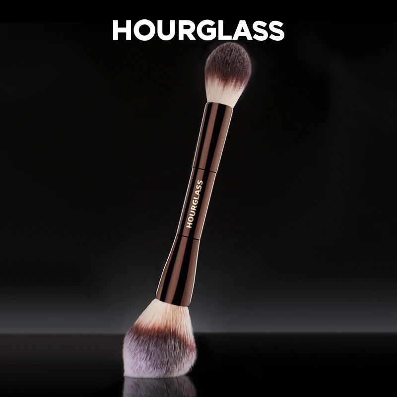 Powder Brush Soft Fiber Hair Double Head Brush