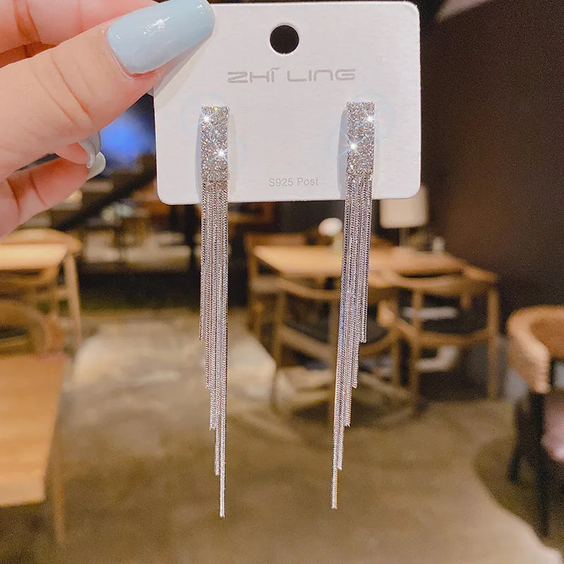 Zircon Snowflake Stud Earrings