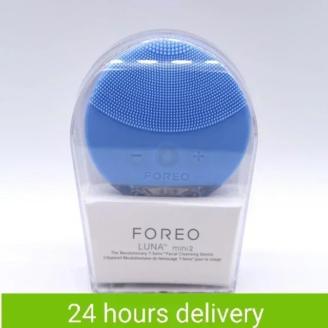 mini2 silicone facial cleansing brush waterproof, level 8