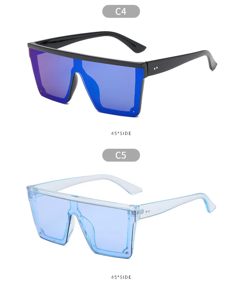 Punk Trendy Square Shade Eyewear UV400