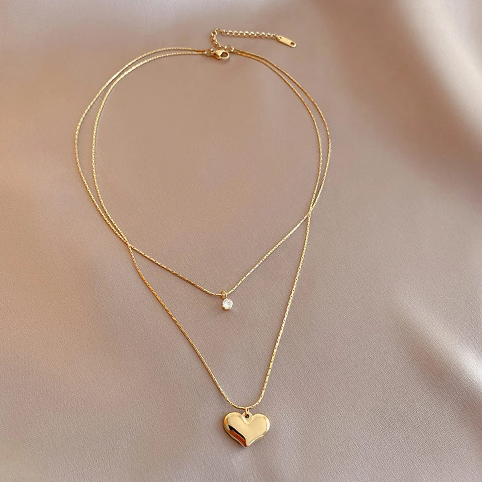Double Layer  Exquisite Pendant