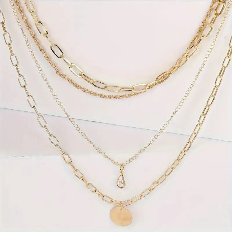 Hot Selling Water Droplet Layered Necklace