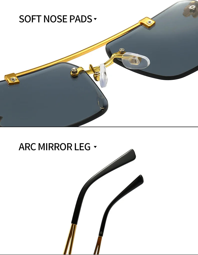 Double Bridge Gradient UV400 Sunglasses
