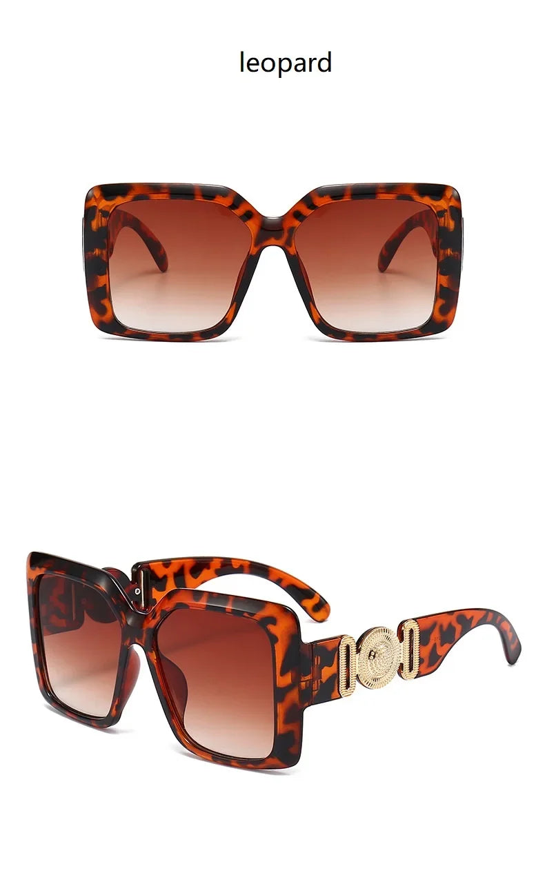 Big Square Design Luxury Vintage Eyewear