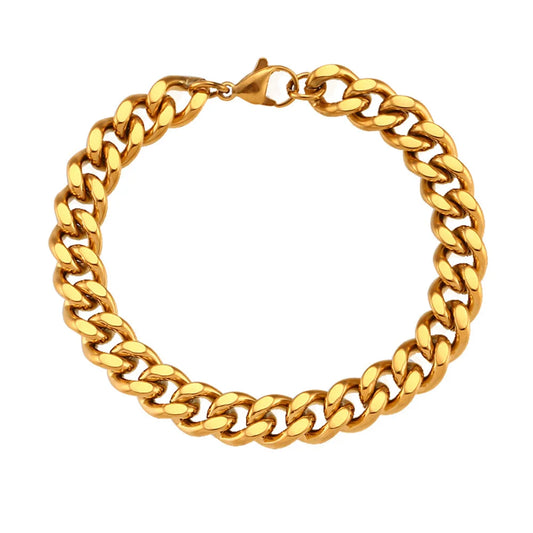 Cuban Link Gold / Silver Color Jewelry Gift
