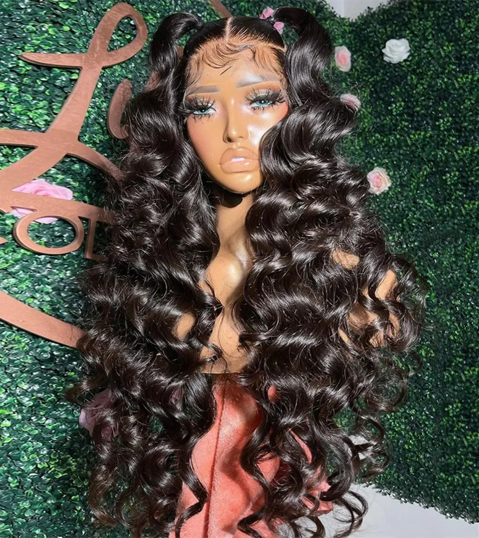 13x6 Loose Lace Front Human Hair Wigs | 250% Transparent 30, 40 Inch