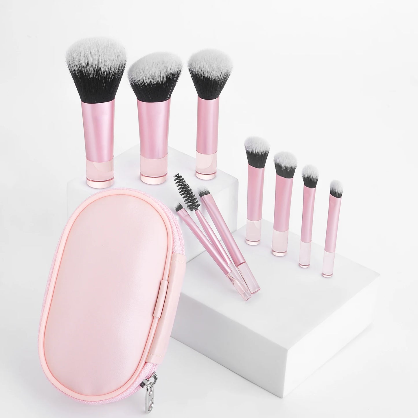 Makeup Brush Sets,10pcs Plastic mini with bag multifunctional