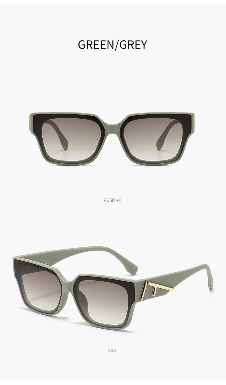 Unisex  Square frame colored sunglasses