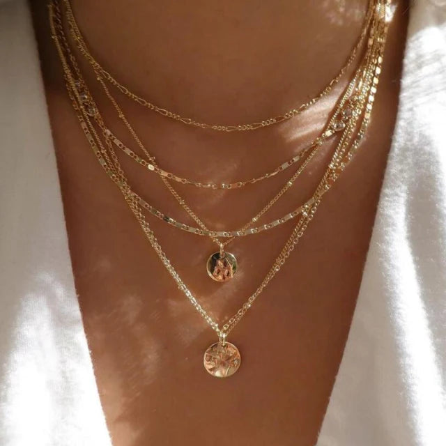 Crystal Star Pendant Necklaces