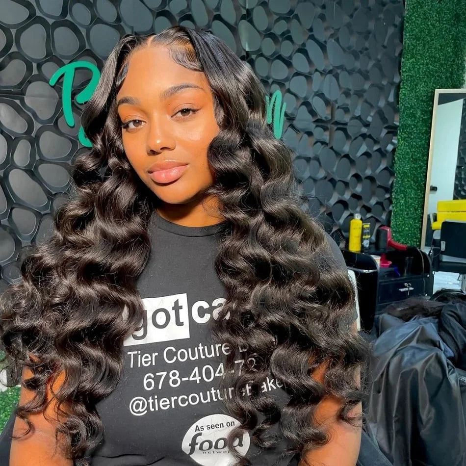 13x6 Loose Lace Front Human Hair Wigs | 250% Transparent 30, 40 Inch