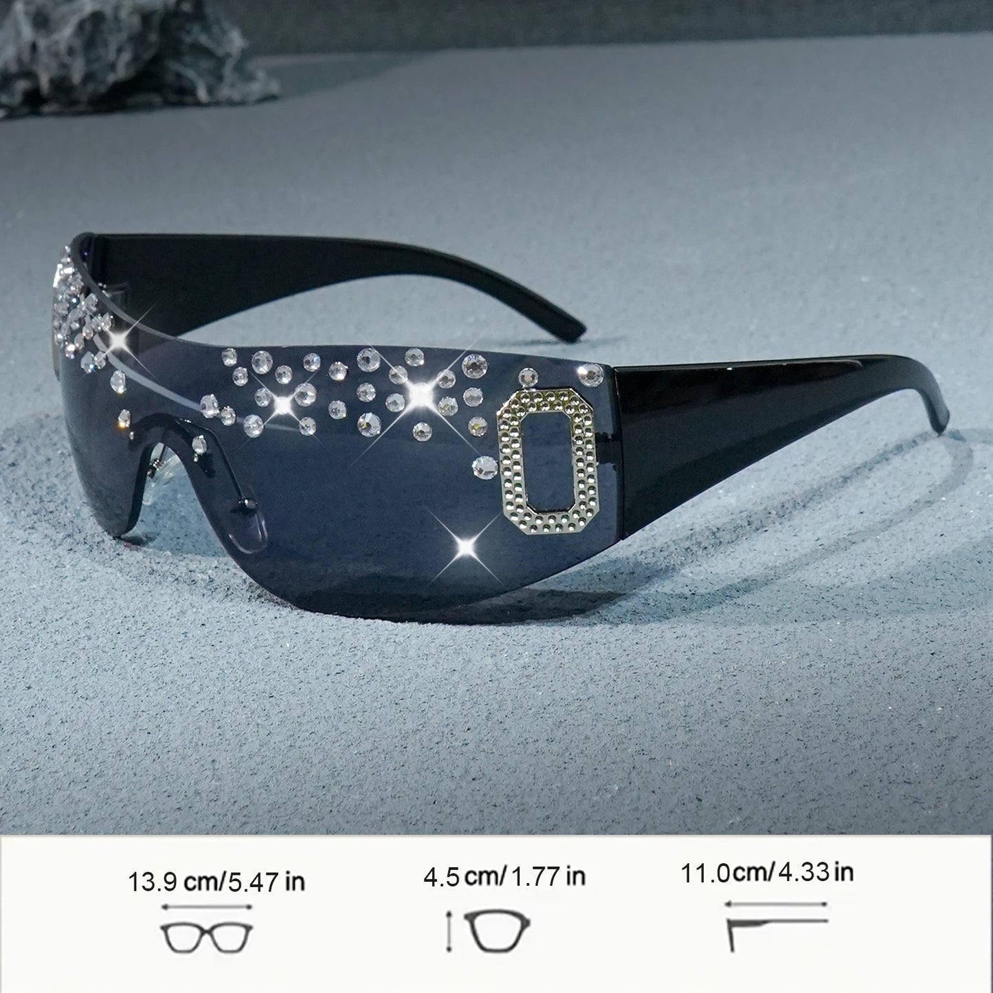 Rhinestone Design Outdoor Beach Glasses