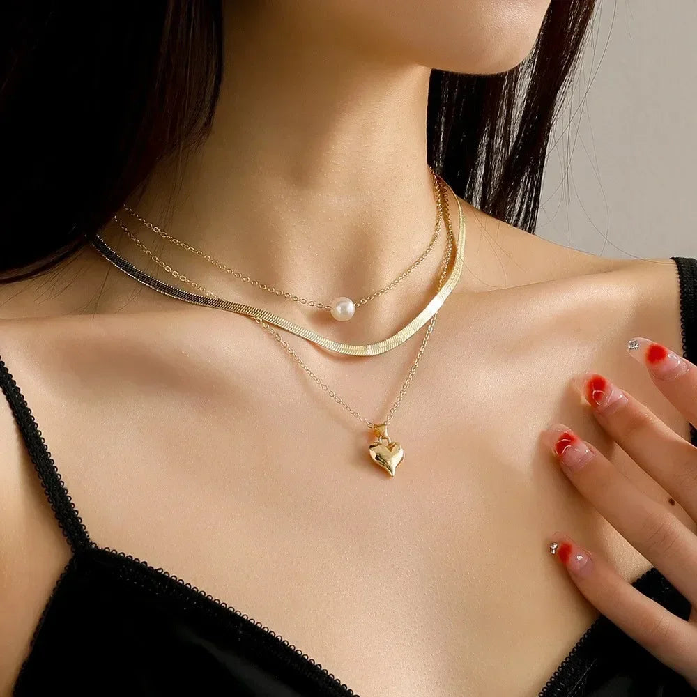 Hot Selling Water Droplet Layered Necklace