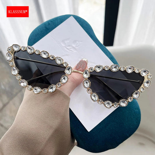 Luxury Cat-eye Rhinestone Shades